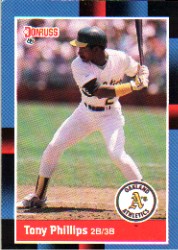 1988 Donruss Baseball Cards    221     Tony Phillips